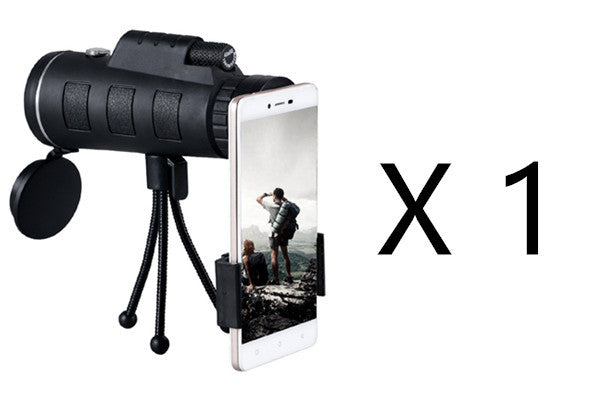 Compatible with Apple, Monocular Telescope Zoom Scope with Compass Phone Clip Tripod - 图片 10