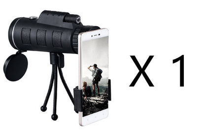 Compatible with Apple, Monocular Telescope Zoom Scope with Compass Phone Clip Tripod - 图片 10