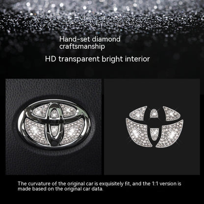 Car Steering Wheel Labeling Diamond Decorative Sticker 33451ce7 4a5e 448d a6ea c5ce066e7a80
