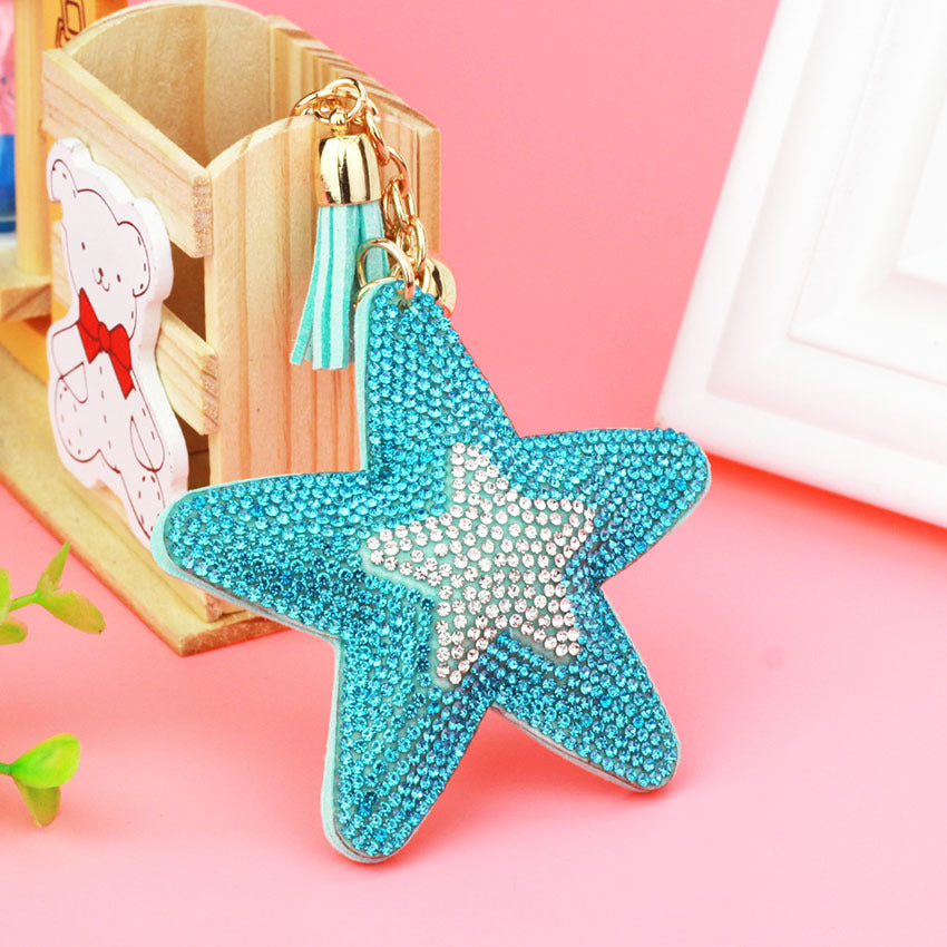 Creative Pentagram Tassel Crystal Key Chain 335d28e0 fbfb 4358 a9b9 f910d094f0b9