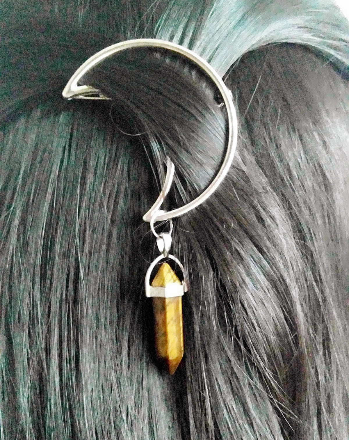 Moon hexagonal hairpin 3366355057285