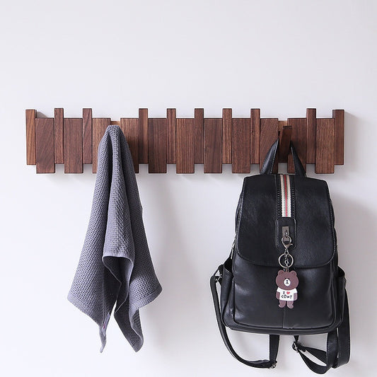 Clothes Hook Wall-mounted Entrance Hallway Hanger Punch-free Solid Wood Creative Keys Clothes 33746d81 1451 4825 8cb5 f0aebbf