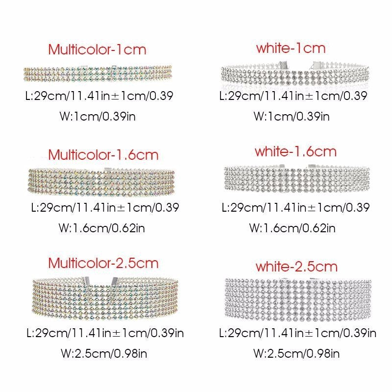 Fashion Women Full Crystal Rhinestone Choker Necklace Wedding Jewelry Chokers Necklaces For Women 3379398488586