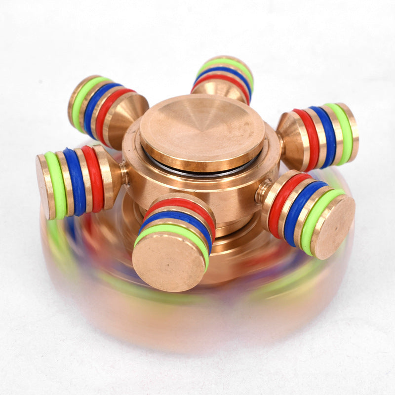 Colorful circle three head six arm gyro 3381140437251