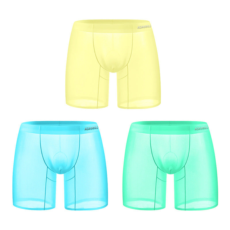 Transparent Ultra-thin Ice Silk Men's Boxer Sports Short-length Pants 3383a85f 1560 4f48 97b0 121457212165