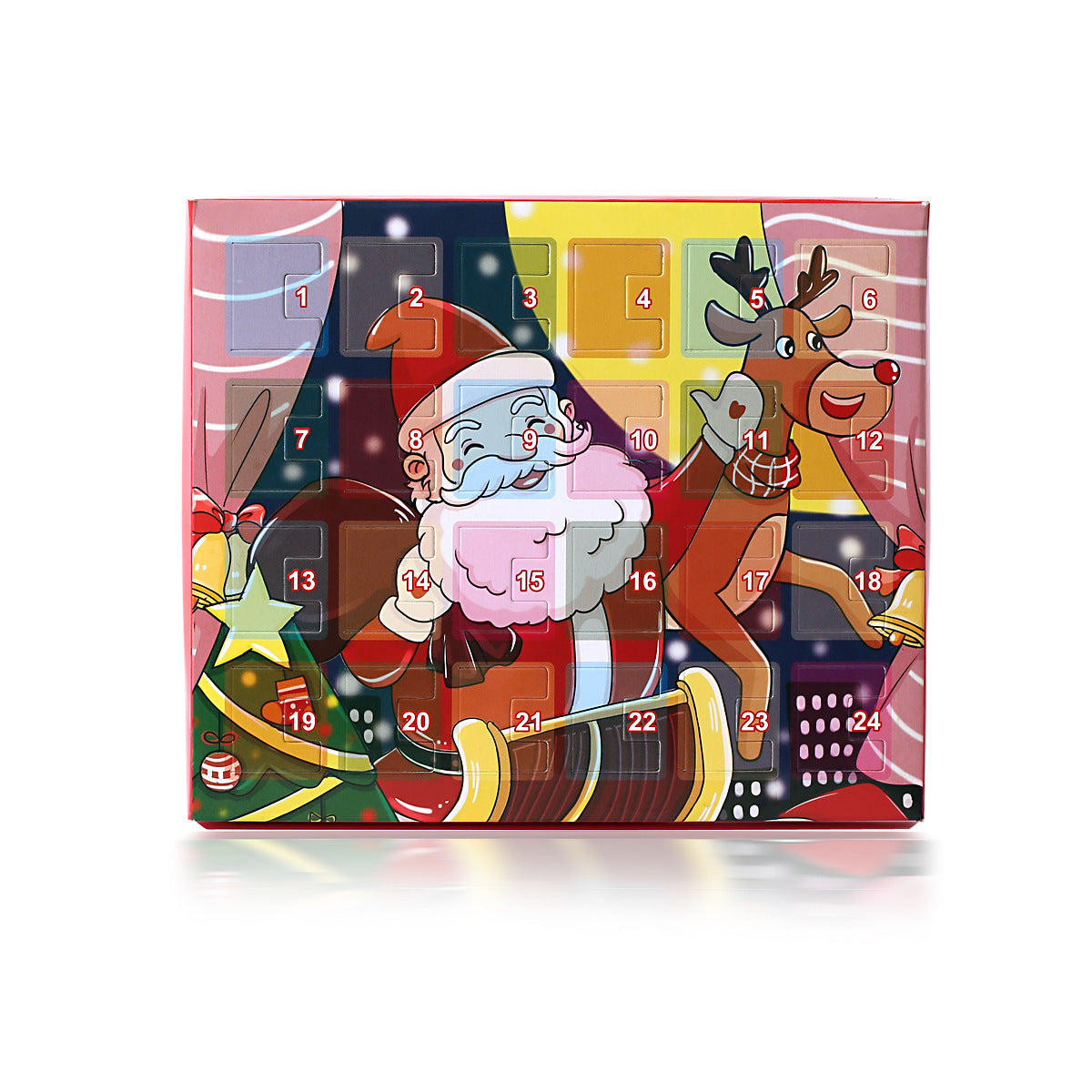 Christmas Advent Calendar Christmas Themed DIY Charm Jewelry Bracelet Necklace Making Kit for Girls 3387242531202