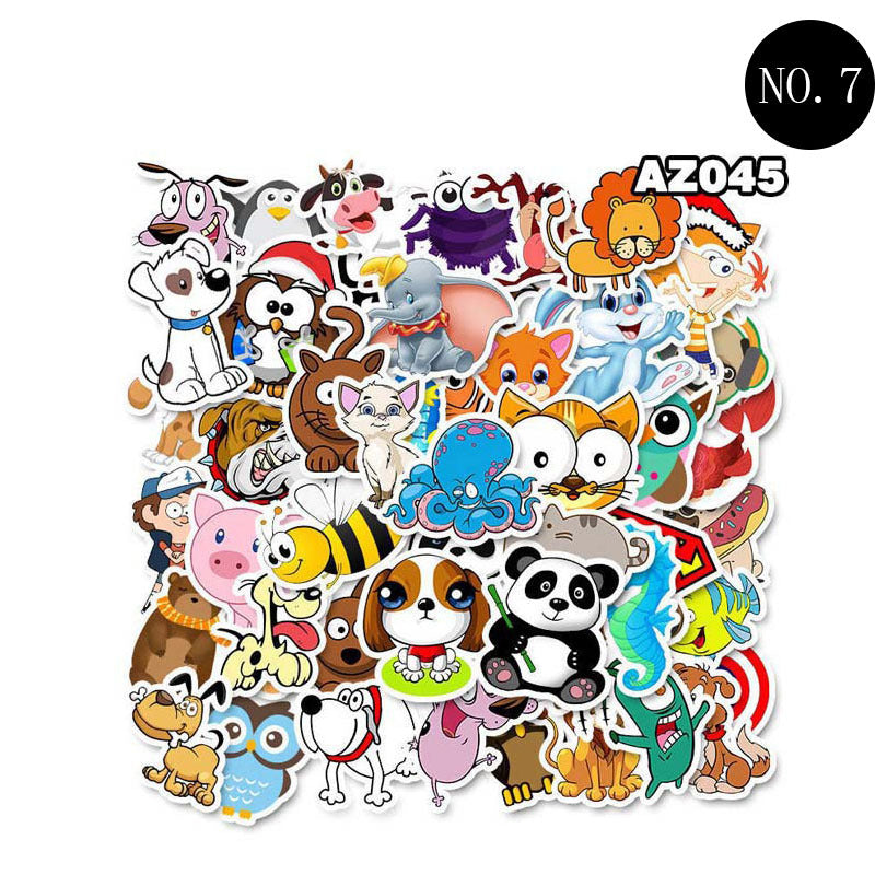 Color anime cartoon stickers cute suitcase decoration waterproof 3389606654491