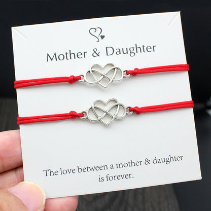 Heart Shaped Wax Wire Braided Bracelet 338d83f6 510a 4ad0 bf8d 997a610f73b8
