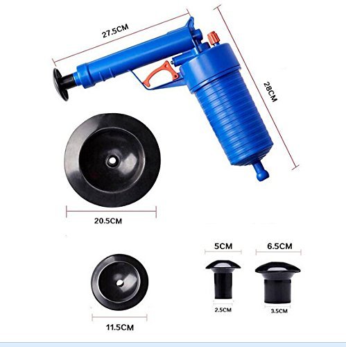 Haute Pression Air Drain Blaster Toilettes Cleaner Tool 3390314018155