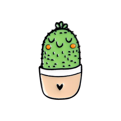Creative all-match cactus alloy drip brooch 3392283481948