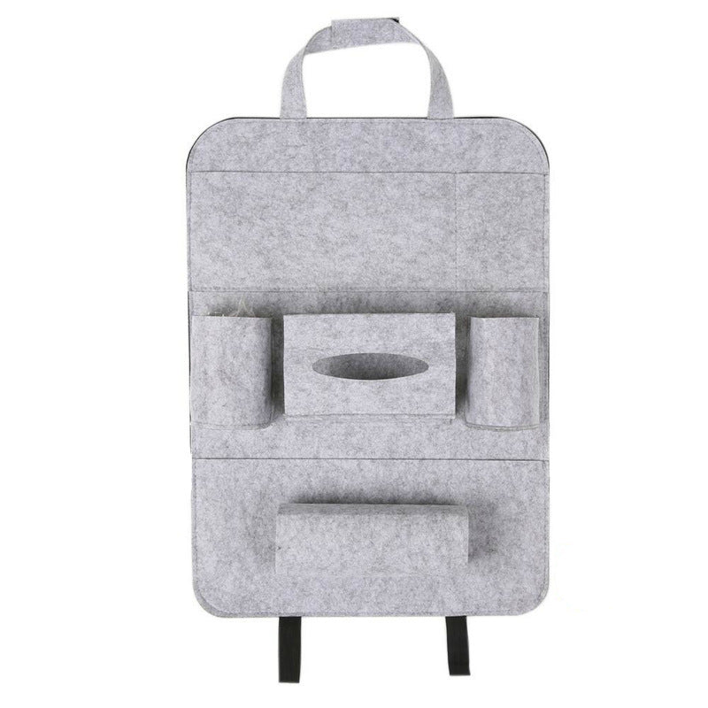 Auto Car Backseat Organizer Car-Styling Holder Multi-Pocket Seat Wool Felt Storage Multifunction Vehicle Accessories Bag 3393