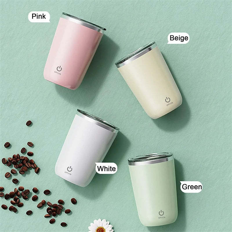 350ml Automatic Self Stirring Mug Coffee Milk Juice Mixing Cup Electric Stainless Steel Lazy Rotating Mug Magnetic Stirring Cup Kitchen Gadgets - HD Wireless Product #8