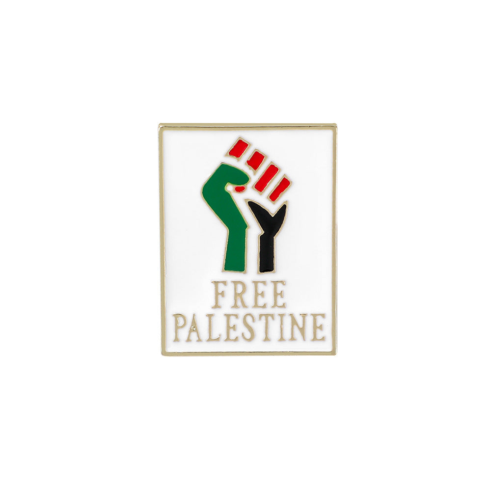 Fashion Simple Free Palestine Flag Brooch 339f0722 5e14 45a3 ba08 470af7508a04