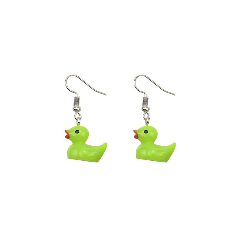 Cute Girl Small Yellow Duck Cartoon Earrings 33a626ea c2ae 47b1 a5a1 50bf5f51a780