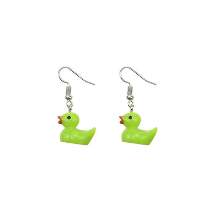 Cute Girl Small Yellow Duck Cartoon Earrings 33a626ea c2ae 47b1 a5a1 50bf5f51a780