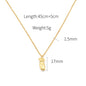 18K Stainless Steel Clavicle Chain Female Portrait - HD Wireless Product #7