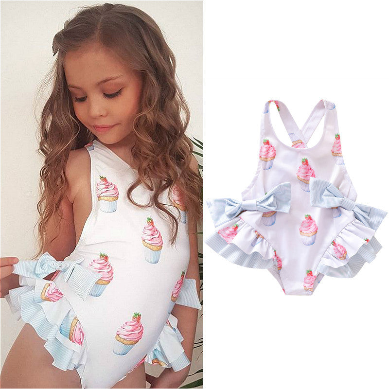 Children's Ruffled One-piece Swimsuit 33d4f1e6 32fa 448d 9751 b7e873bab208