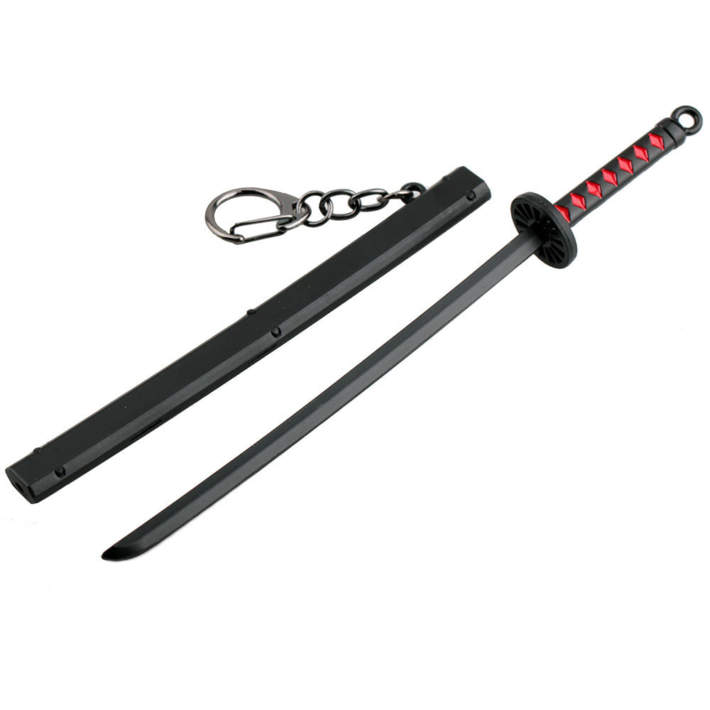 Japanese Wheel Knife With Sheath Sword Weapon Model Metal Keychains 33d52283 5be9 4fc5 b1d3 aae9903a0c9f