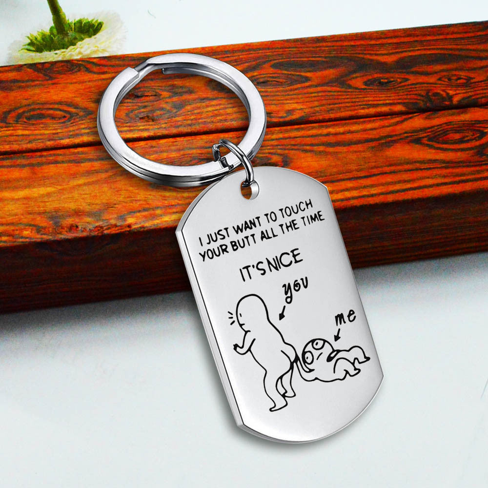 Stainless Steel Military Tag Keychain Jewelry Pendant 33f722fc 2f82 4a81 91d6 d86bf257211f