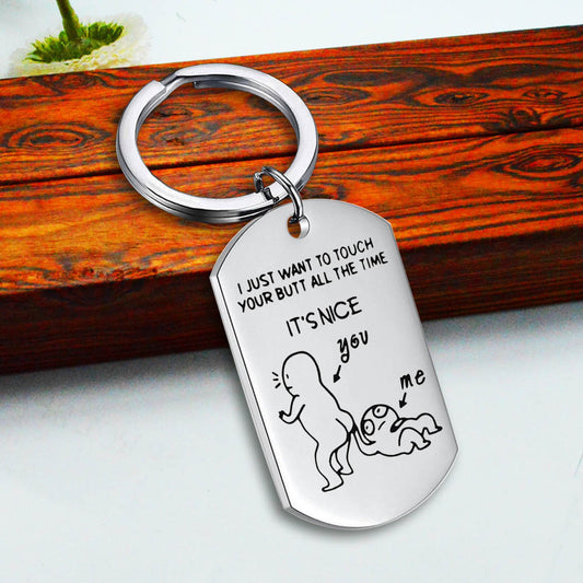 Stainless Steel Military Tag Keychain Jewelry Pendant 33f722fc 2f82 4a81 91d6 d86bf257211f