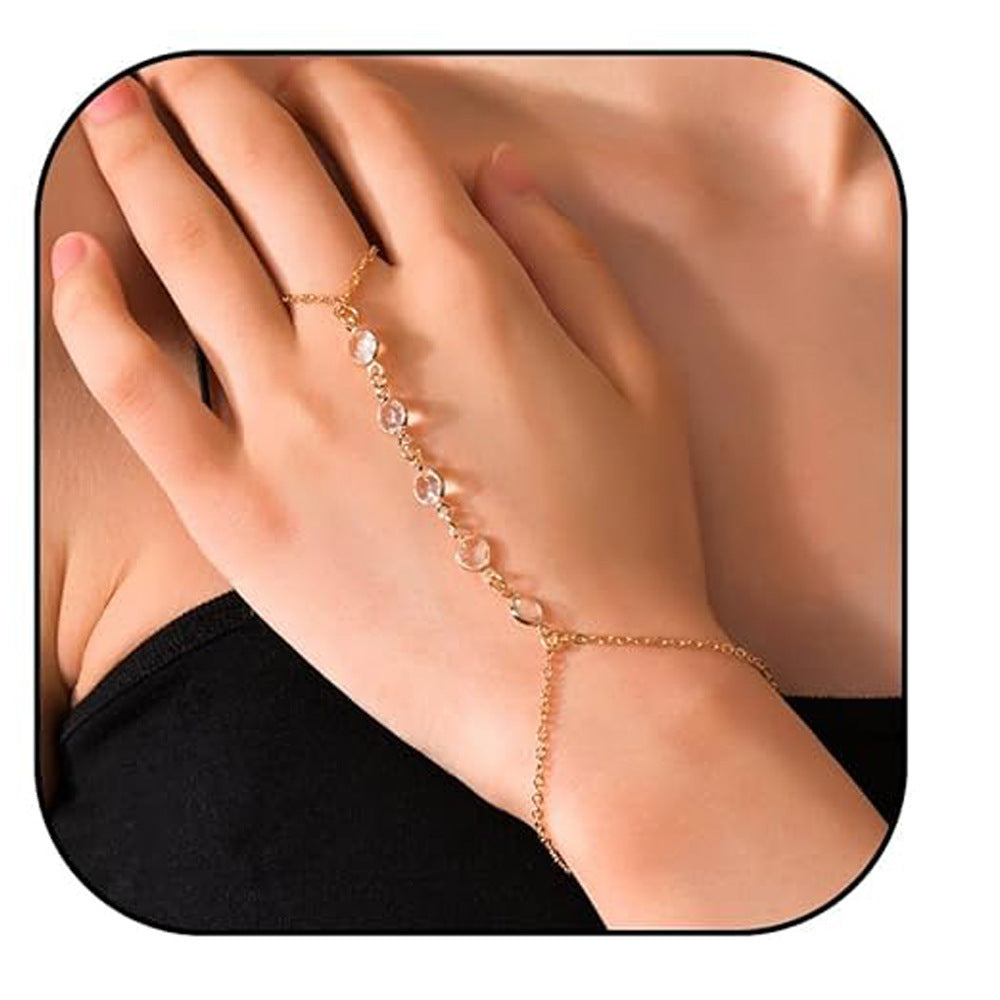 Small Rice-shaped Beads Rice Beads Zircon Pearl Ring Chain Love Finger Chain Ornament 3401e676 6d9c 45c2 b64f 7ec79782d6af