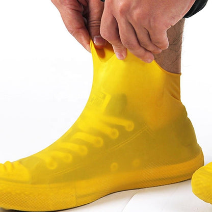 Men and women hiking slip wearable easy to carry silicone rain boots 3404163187457