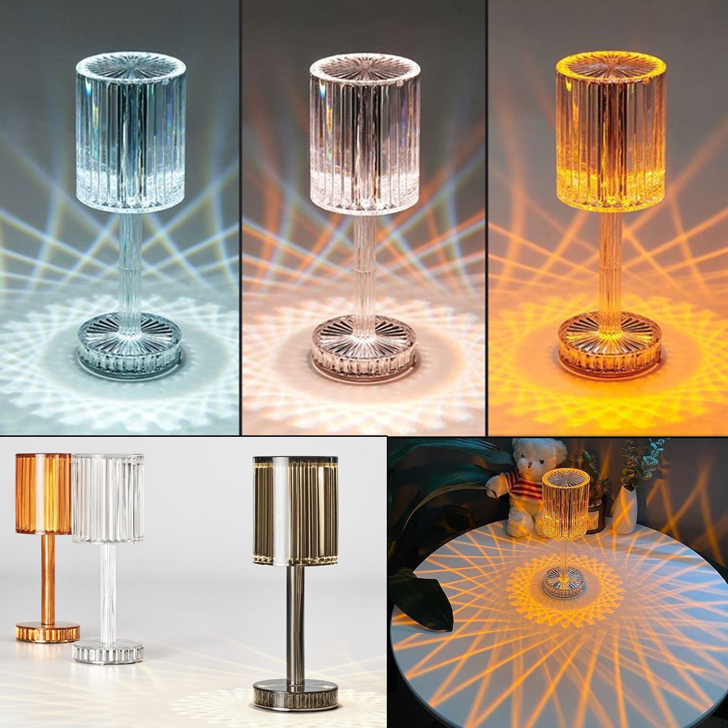 New Crystal Table Lamp Hotel Decoration Diamond Romantic Warm Led For Home Decor Romantic Gift Night Light 340e1581 f366 46c6