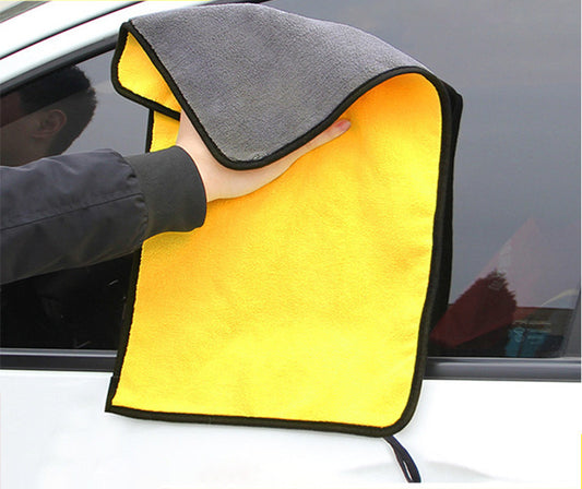Absorbent double-sided velvet thickened car wash towel 341574884331