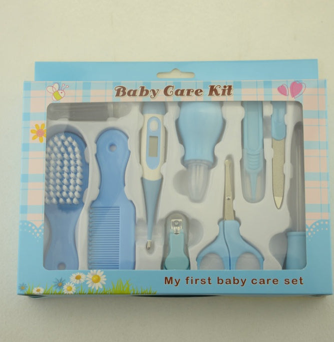 Maternal and Infant Thermometer Feeding Nasal Nasal Care 10 Piece Set Baby Manicure Clamp Nail Clipper Set 3431984431455