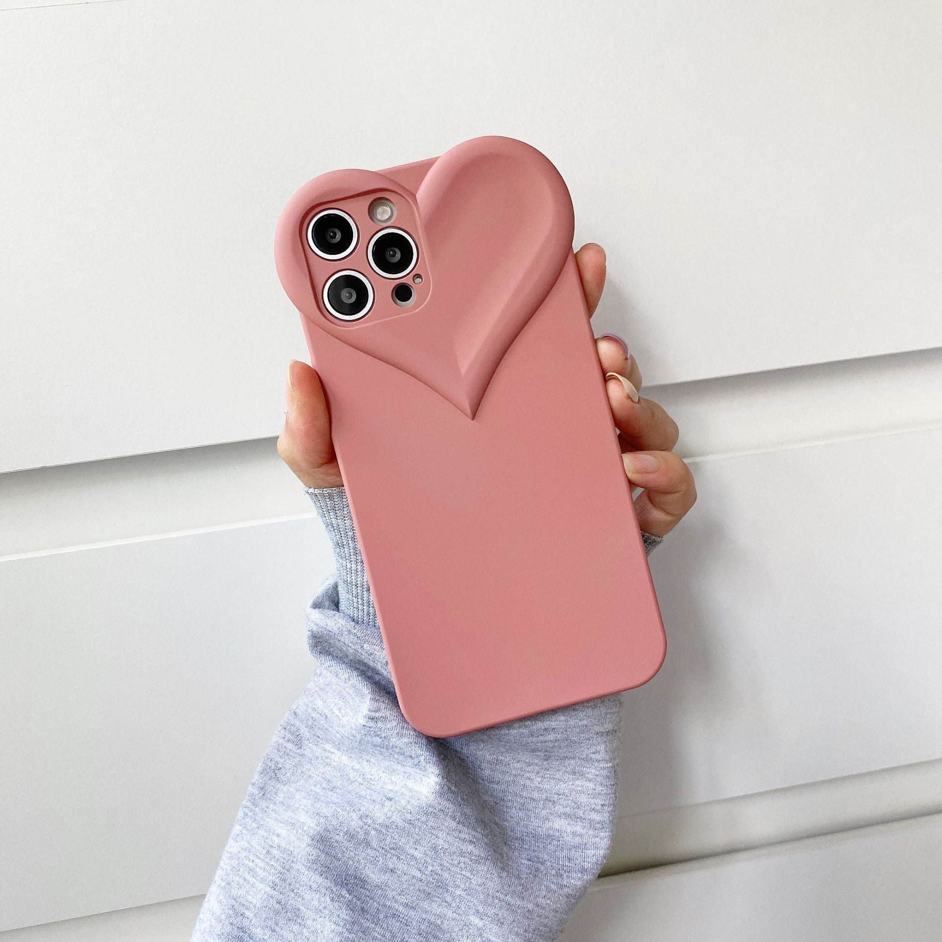 Love Heart Type Mobile Phone Case With Net Celebrity Material Bottom 34387259 61ed 493d b7f5 18c6a461a863