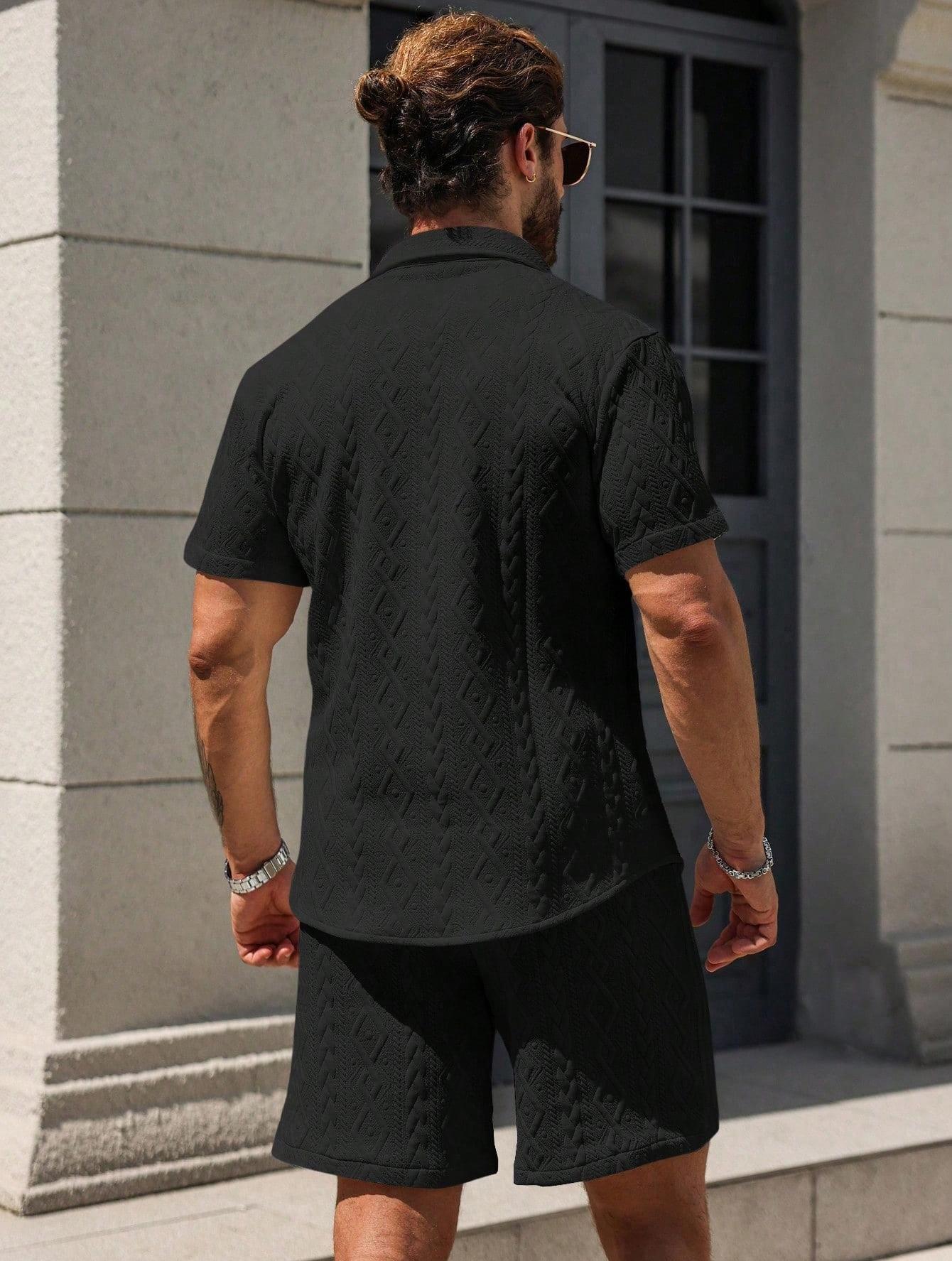 Men's Shirt Casual Loose Short Sleeves Shorts