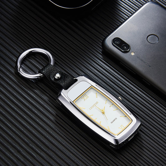 HF20 Multifunction Clock and Watch Keychain Lighter with Light 3451673712275
