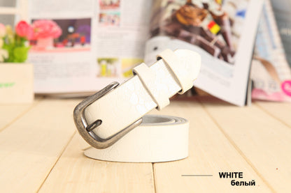 Women's hollow leather belt 345301839590