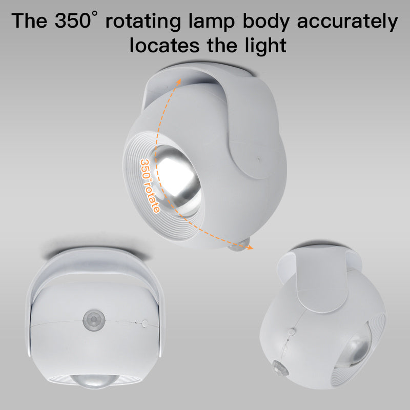 Adjustable Angle Human Sensing Light, Wireless Sunset Light, Indoor Spotlight, Corridor, Living Room Wall Light, Rechargeable