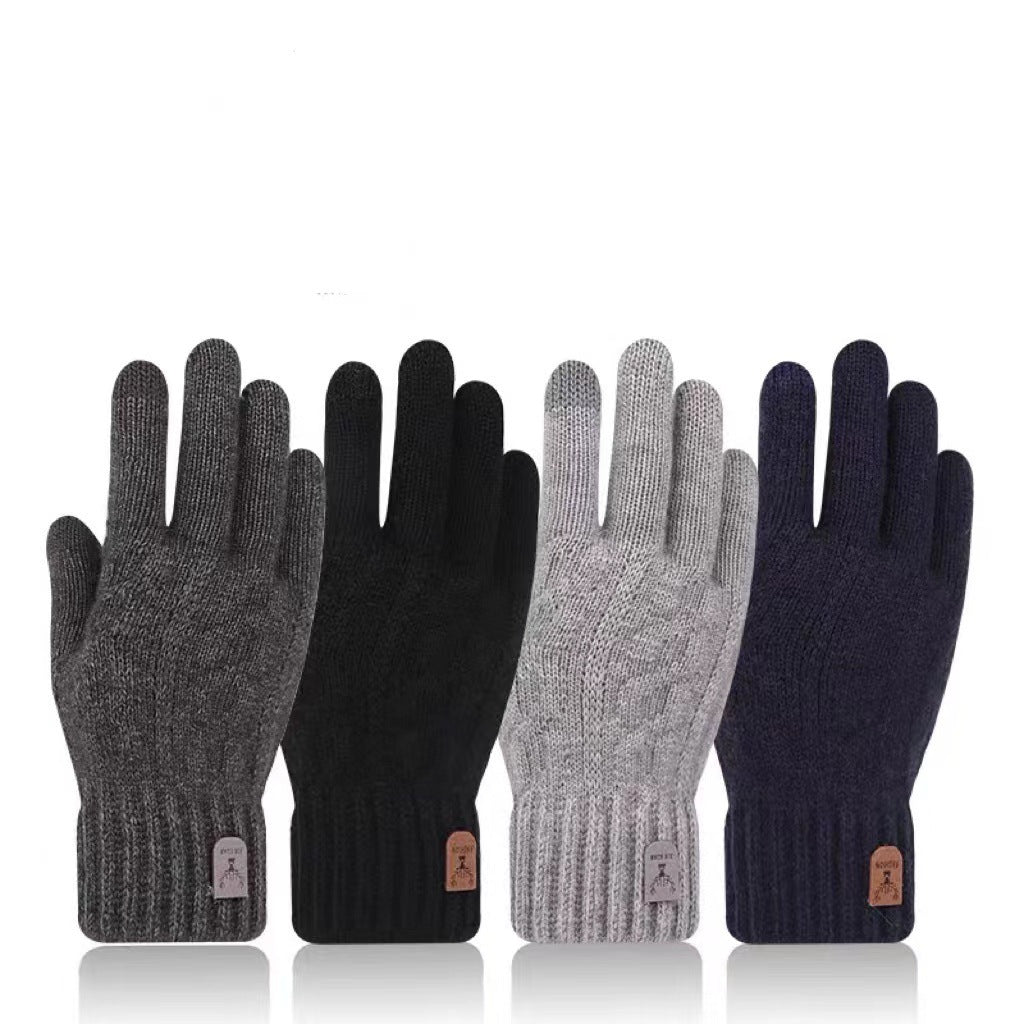 Driving And Riding Cold-proof Woolen Knitted Gloves Man 3453789b 6d44 4119 8ab4 6e0d7d39b16d
