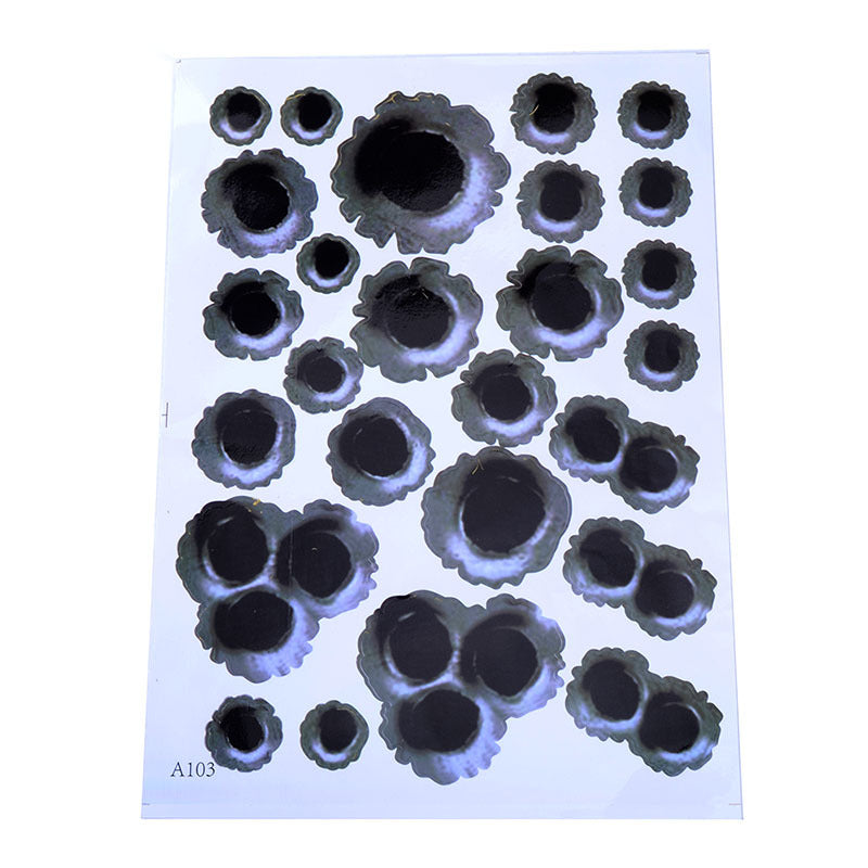 Car scratch simulation bullet hole crack sticker 3460912423226