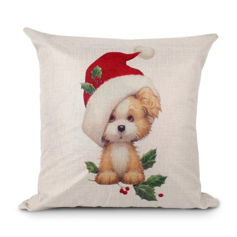 Christmas Hot-selling Home Sofa Office Creative Linen Pillowcase 3475430548965