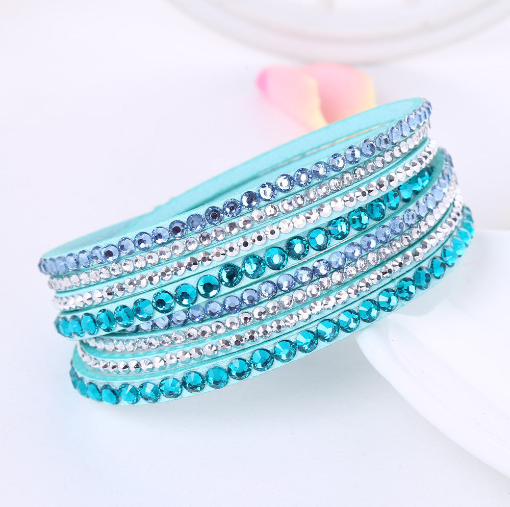 Korean velvet crystal bracelet 34770060864