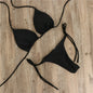 Halter Neck Tie Bikini Ladies Split Tie Swimsuit 34783ef7 34bc 4685 9b4d c6aaff887e10