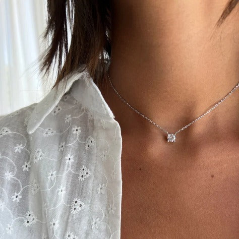 Simple Geometric Zircon Pendant Necklace For Women 347d2bc9 a628 40d7 b752 78fe2c5b8456