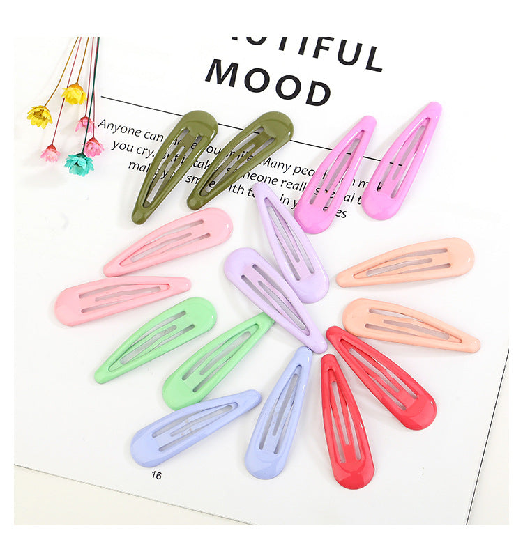 Drops of oil colored bangs hair clips