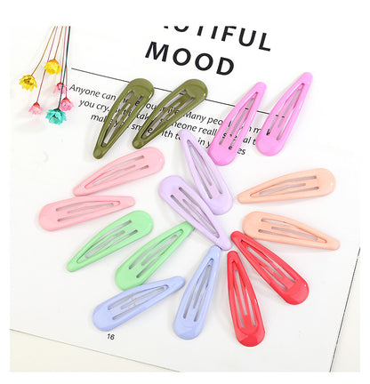 Drops of oil colored bangs hair clips