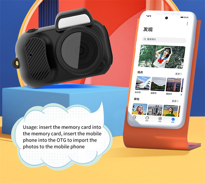 Retro Mini Camera With Screen Indoor Home Outdoor 1080p HD Portable Very Small Camera Video Support Holiday Gifts 3482a066 53