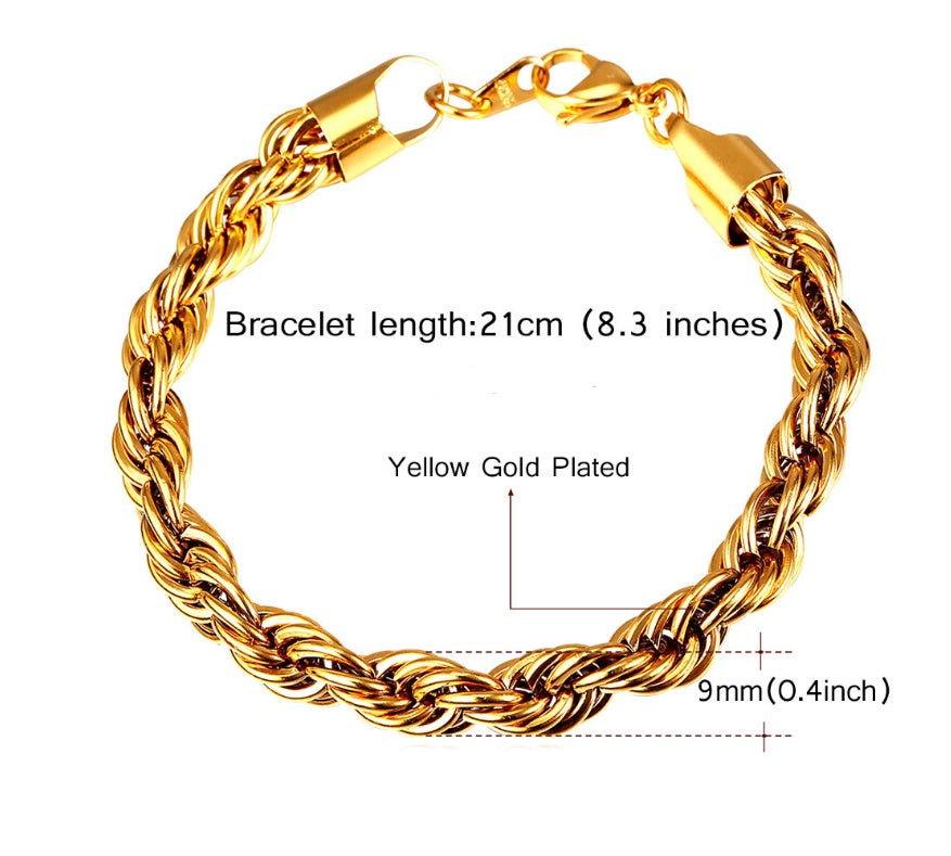 Personalized twist bracelet 3489323117383