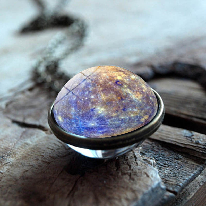 Nebula Galaxy Double Sided Pendant Necklace 3492800206675