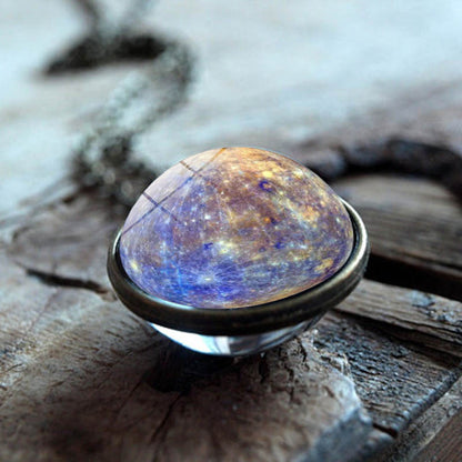 Nebula Galaxy Double Sided Pendant Necklace 3492800206675