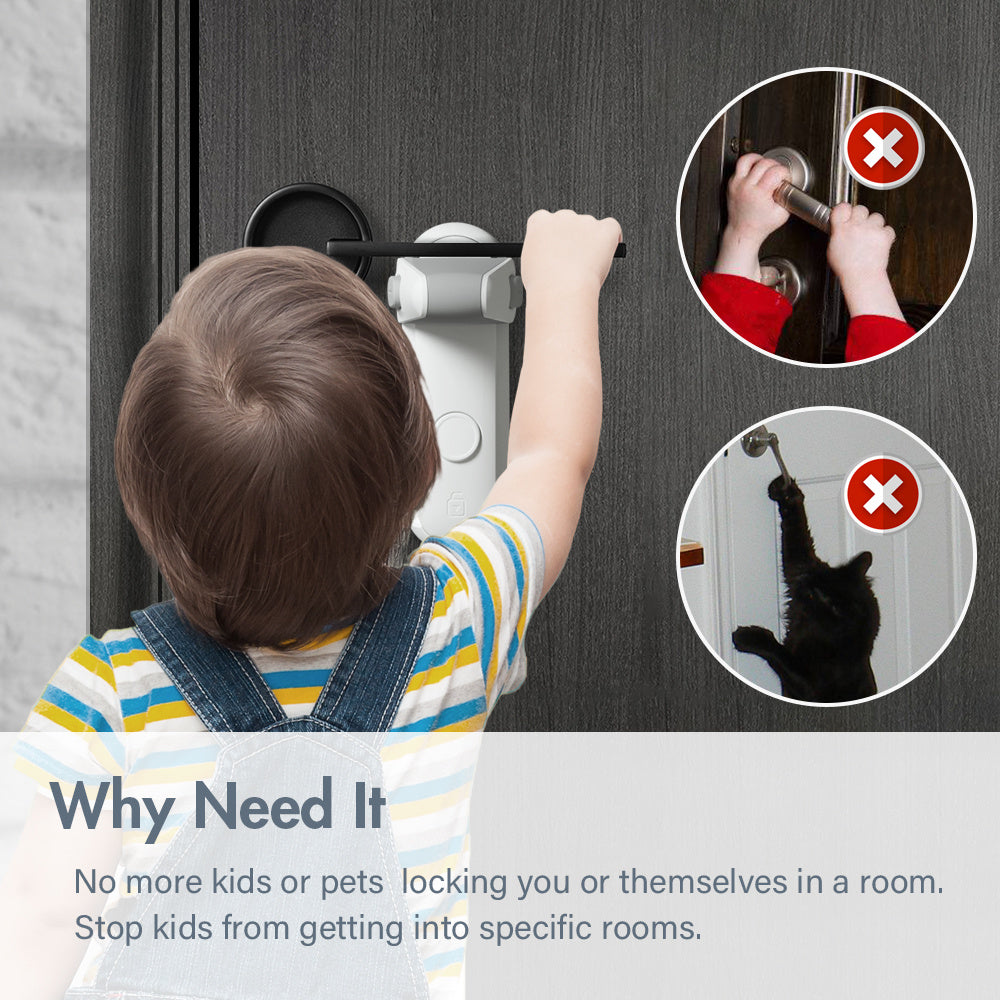 Children's Door Lever Lock Opening Artifact Anti-cat Anti-pet Room Easy To Install And Use 349a4ed2 7443 4dd8 915e dc8ec1666e