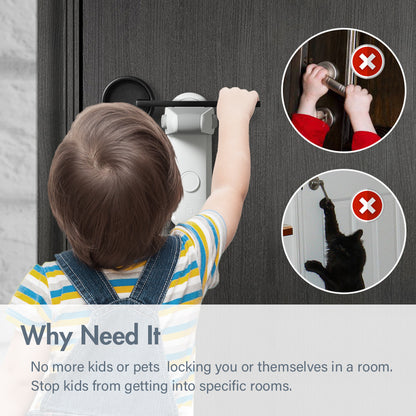 Children's Door Lever Lock Opening Artifact Anti-cat Anti-pet Room Easy To Install And Use 349a4ed2 7443 4dd8 915e dc8ec1666e