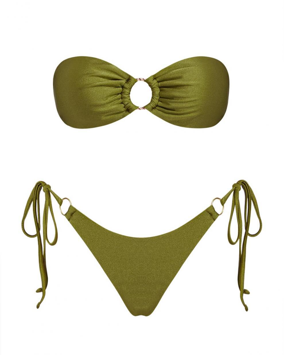 Split Swimsuit Bikini Suit Sunshine Bath Beach Tube Top Women