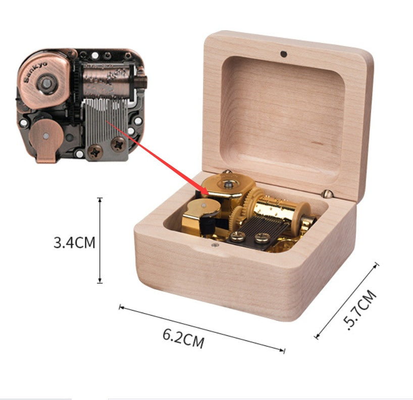 Wooden Clockwork Music Box Retro Creative Birthday Wooden Gift 34b913ba 61f7 4a4d b553 12e346b9799a